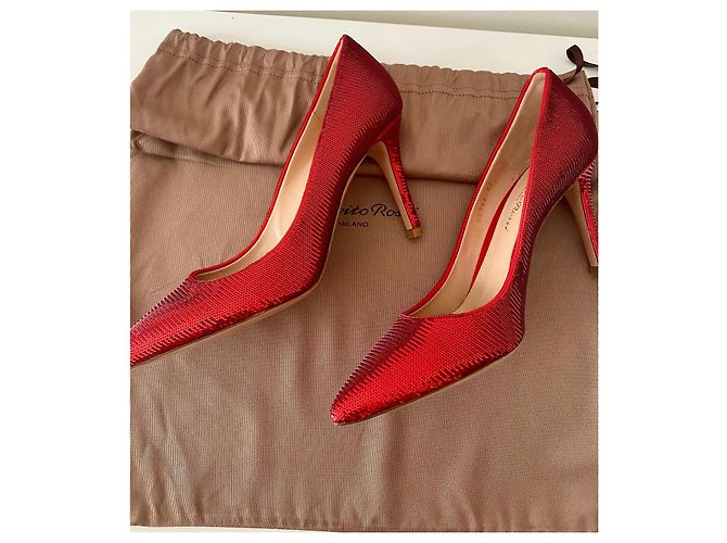 Gianvito Rossi Rastabs Rosso - vista 5