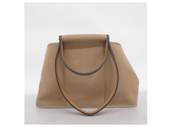 Hermès Borsa Tote Hermes Cabag Elan PM Toile Officier Beige - vista 15
