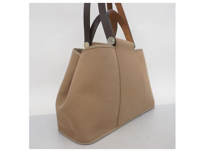 Hermès Borsa Tote Hermes Cabag Elan PM Toile Officier Beige - vista 2
