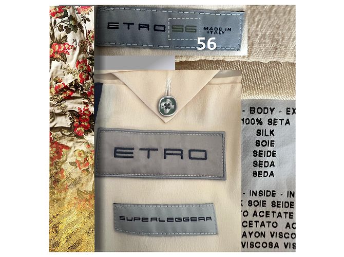 A Vintage little gem from Etro - Silk jacket White Blue - view 6