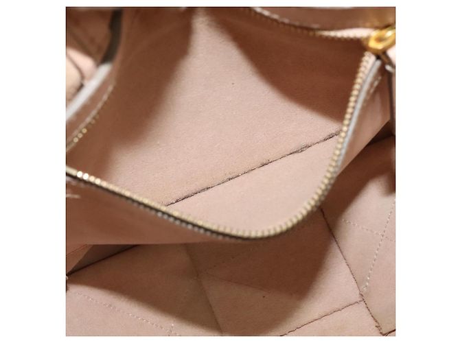 Céline Borsa a mano verticale in tela CELINE in pelle 2 in 1 rosa oro Auth sw418 D'oro - vista 12