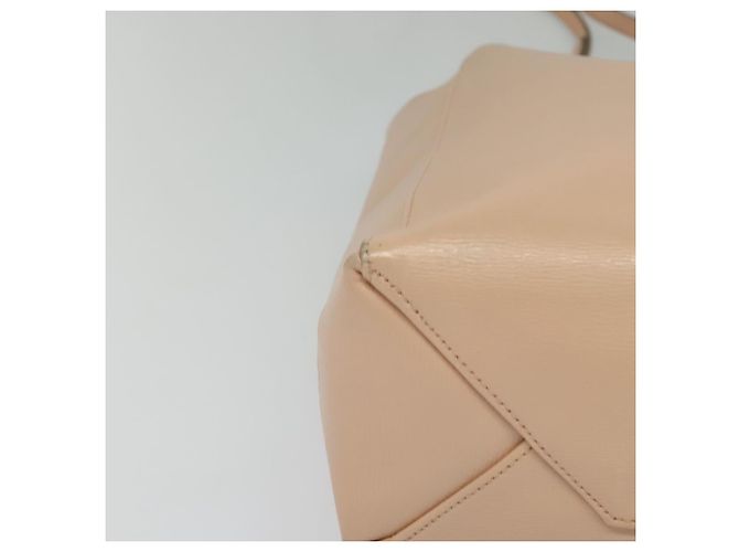 Céline Borsa a mano verticale in tela CELINE in pelle 2 in 1 rosa oro Auth sw418 D'oro - vista 15