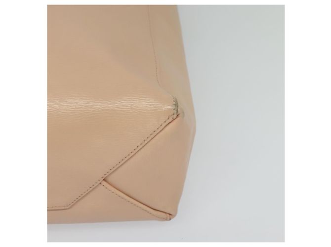 Céline Borsa a mano verticale in tela CELINE in pelle 2 in 1 rosa oro Auth sw418 D'oro - vista 16
