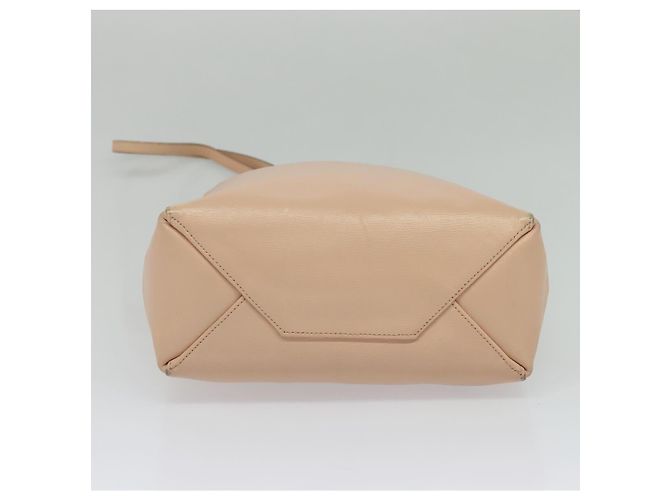 Céline Borsa a mano verticale in tela CELINE in pelle 2 in 1 rosa oro Auth sw418 D'oro - vista 5