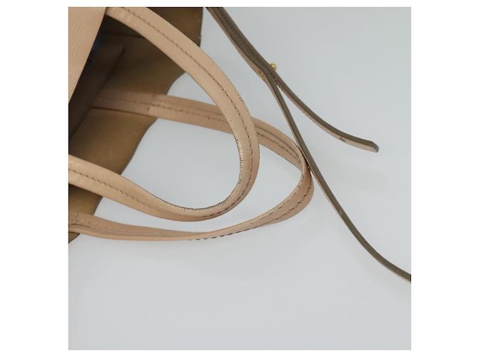 Céline Borsa a mano verticale in tela CELINE in pelle 2 in 1 rosa oro Auth sw418 D'oro - vista 7