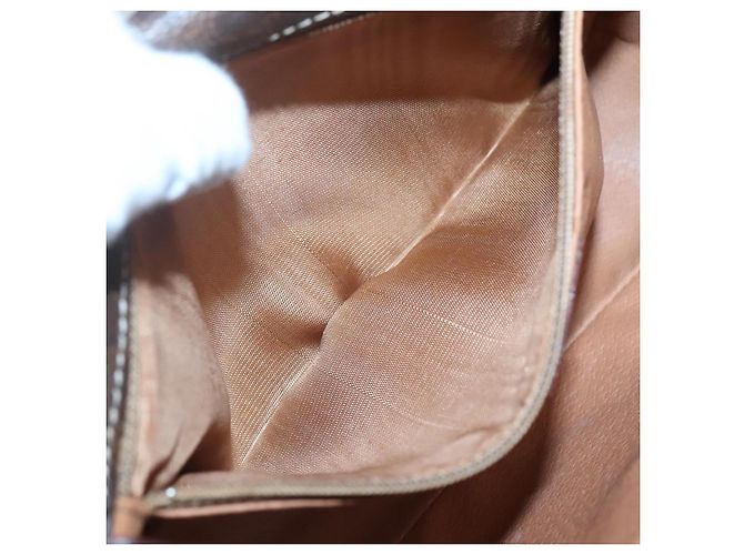 Céline Borsa a spalla in tela Macadam CELINE in pelle PVC marrone oro Auth 122540 D'oro - vista 11
