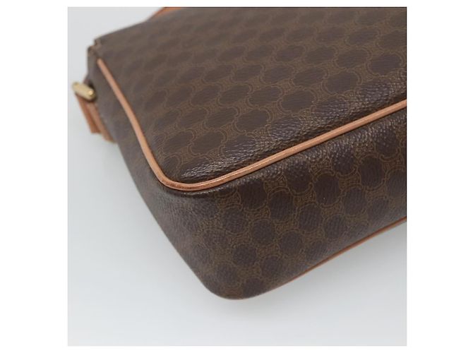 Céline Borsa a spalla in tela Macadam CELINE in pelle PVC marrone oro Auth 122540 D'oro - vista 16