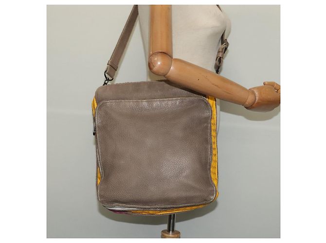 Autre Marque BORSA A SPALLA IN PELLE MULTICOLOR INTRECCIATO BOTTIGA VENETA Auth 122604 - vista 24