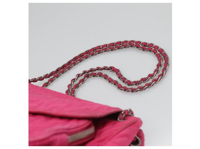 PRADA Borsa a Spalla con Catena in Nylon Rosa Auth 92071 - vista 14
