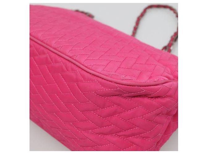 PRADA Borsa a Spalla con Catena in Nylon Rosa Auth 92071 - vista 16