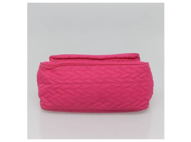PRADA Borsa a Spalla con Catena in Nylon Rosa Auth 92071 - vista 5