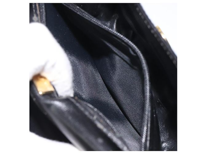 Borsa a Spalla BALLY in Pelle Nera Oro Auth BA1625 Nero D'oro - vista 20