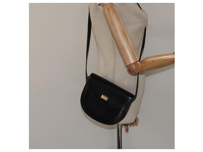 Borsa a Spalla BALLY in Pelle Nera Oro Auth BA1625 Nero D'oro - vista 21
