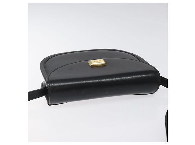 Borsa a Spalla BALLY in Pelle Nera Oro Auth BA1625 Nero D'oro - vista 6