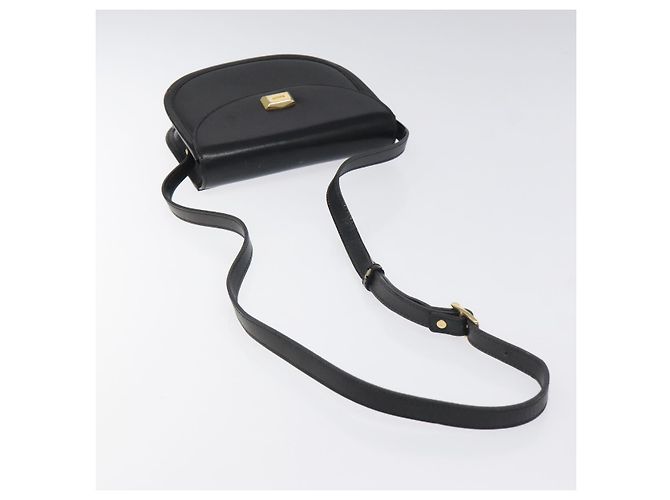 Borsa a Spalla BALLY in Pelle Nera Oro Auth BA1625 Nero D'oro - vista 7