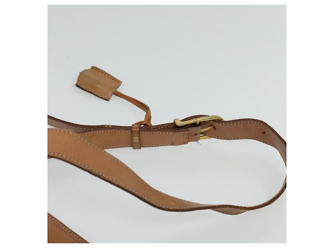 Céline Bolso de hombro de lona Macadam CELINE en cuero PVC marrón dorado Auth 117973 Castaño - vista 14