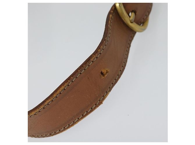 Céline Bolso de hombro de lona Macadam CELINE en cuero PVC marrón dorado Auth 117973 Castaño - vista 8