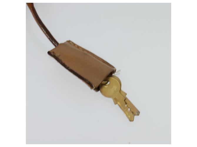 Céline Bolso de hombro de lona Macadam CELINE en cuero PVC marrón dorado Auth 117973 Castaño - vista 9