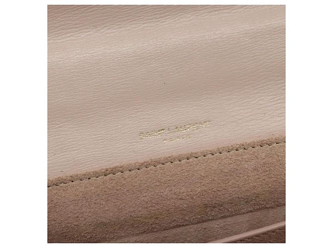 SAINT LAURENT Borsa a Spalla Bellecious in Pelle Scamosciata Rosa Auth sw424 - vista 18