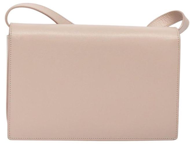 SAINT LAURENT Borsa a Spalla Bellecious in Pelle Scamosciata Rosa Auth sw424 - vista 2