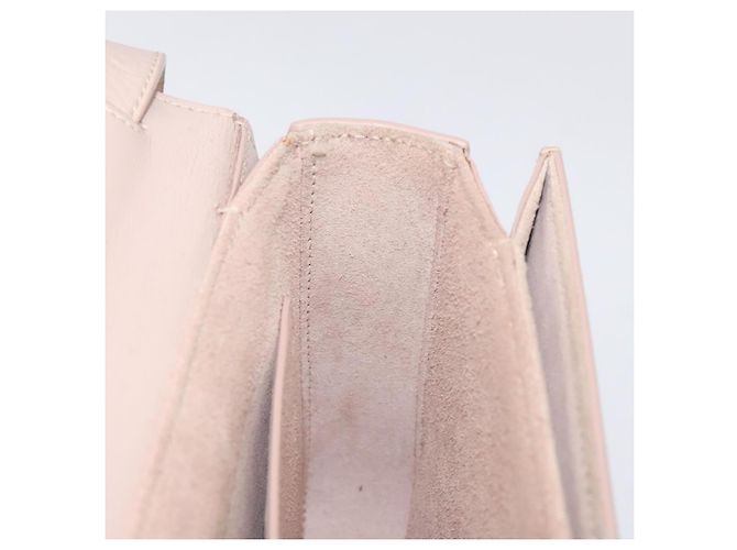 SAINT LAURENT Borsa a Spalla Bellecious in Pelle Scamosciata Rosa Auth sw424 - vista 20
