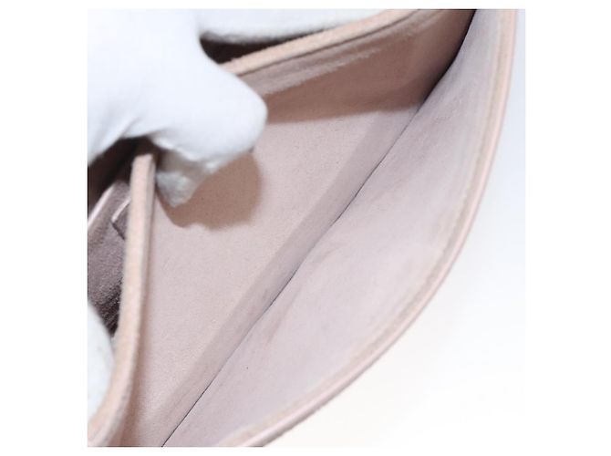 SAINT LAURENT Borsa a Spalla Bellecious in Pelle Scamosciata Rosa Auth sw424 - vista 23