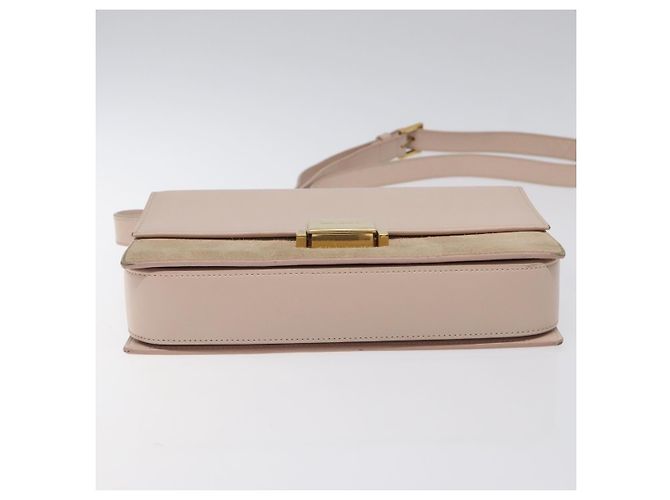 SAINT LAURENT Borsa a Spalla Bellecious in Pelle Scamosciata Rosa Auth sw424 - vista 5