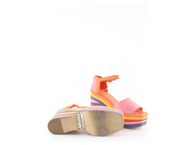 Hermès Tacchi in suede multicolori Multicolore - vista 5