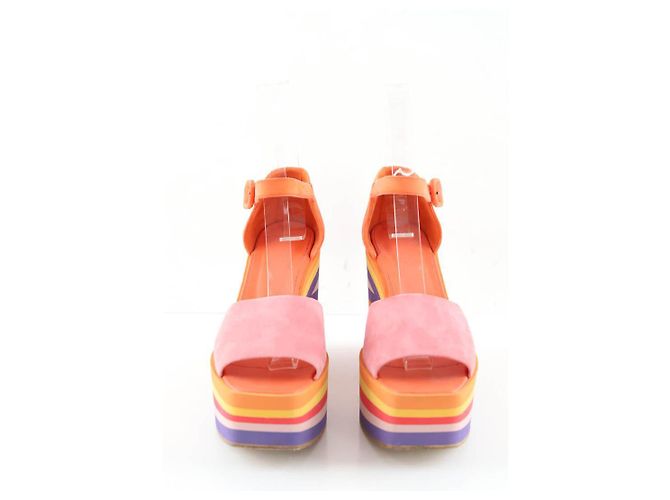 Hermès Tacchi in suede multicolori Multicolore - vista 6