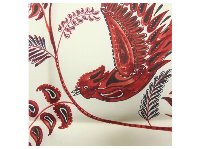 Foulard in seta rosso e bianco Christian Dior - vista 2