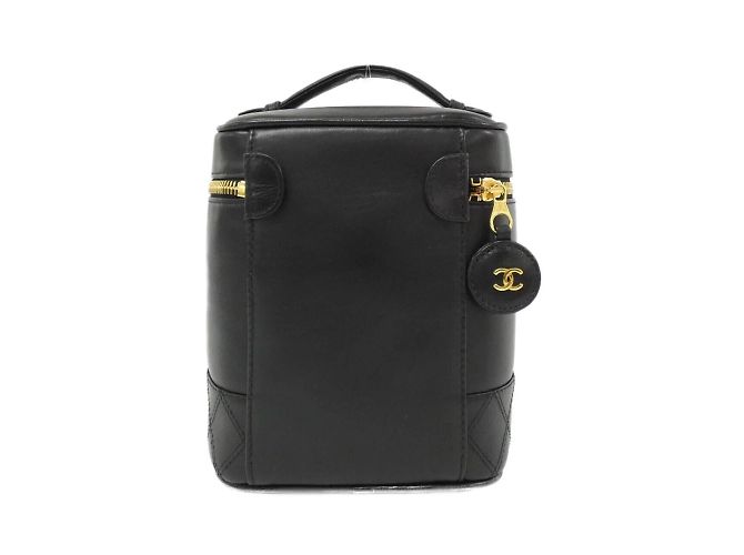 Chanel 01619 Handtasche aus schwarzem Lammleder - Ansicht 2