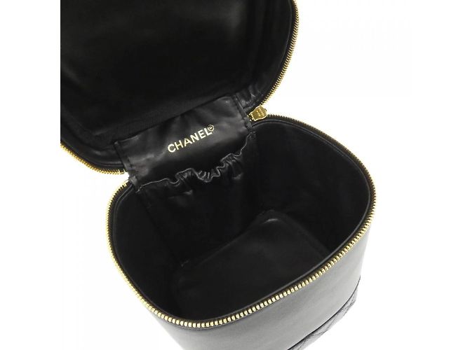 Chanel 01619 Handtasche aus schwarzem Lammleder - Ansicht 8