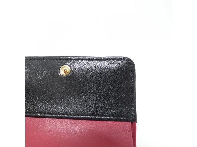 Billetera plegable Chanel 19 Línea AP1064 Negro Roja - vista 5