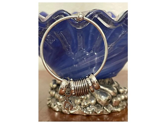 Splendidi orecchini DOLCE & GABBANA cerchio con sferette swarovski Argento - vista 11