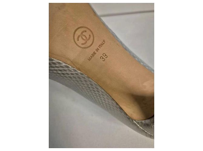 Tacchi Chanel 39 Argento - vista 3