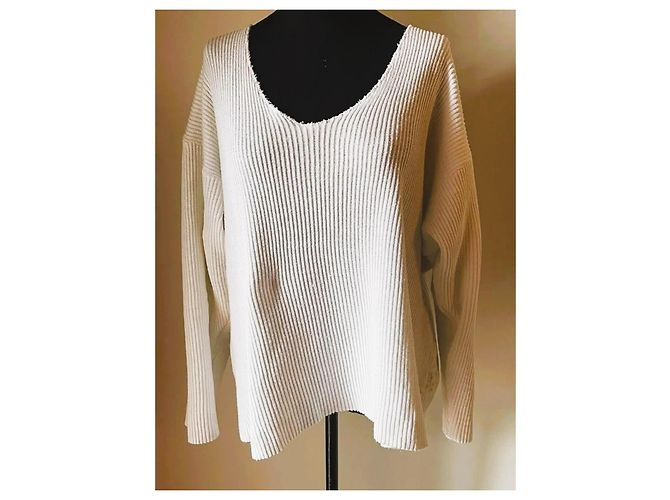 Pull cotone bianco  LA FÉE MARABOUTÉE taglia M Beige - vista 4