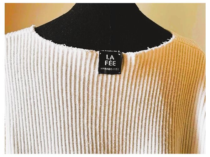 Pull cotone bianco  LA FÉE MARABOUTÉE taglia M Beige - vista 5