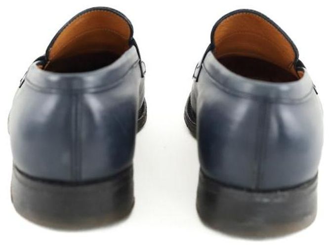 JW Anderson Mocassins en cuir bleus - vue 2