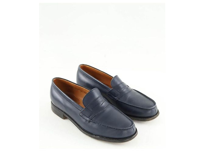 JW Anderson Mocassins en cuir bleus - vue 3
