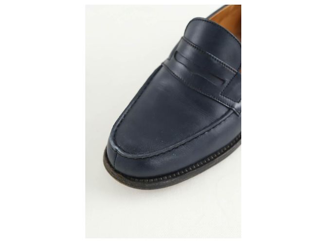 JW Anderson Mocassins en cuir bleus - vue 4
