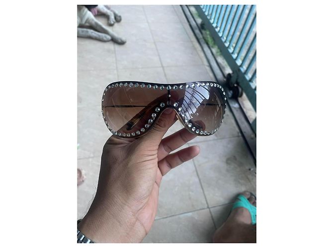 Occhiali da sole da donna Miu Miu Mint MU51VS 40ZVN6S1 Oro Marrone - vista 5