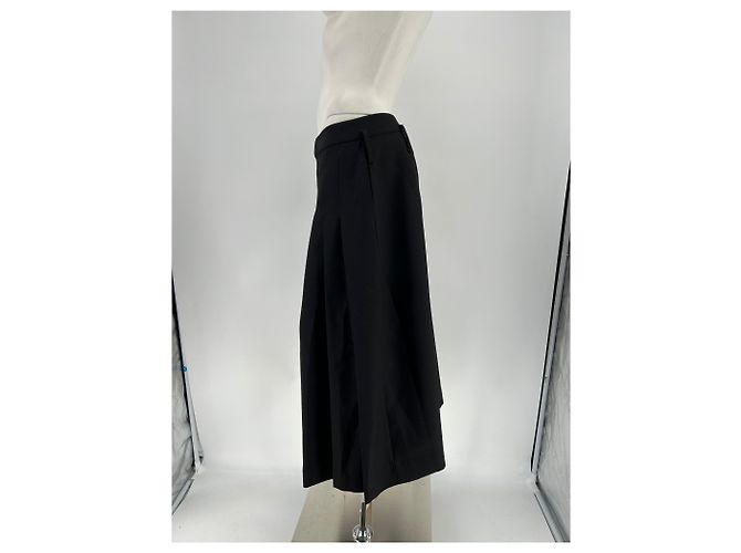 Autre Marque Falda larga de lana negra LEONI Negro - vista 4