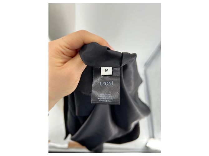 Autre Marque Falda larga de lana negra LEONI Negro - vista 6