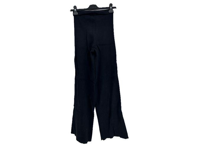 Autre Marque Calça canelada preta OPERA SPORT Preto - vista 2
