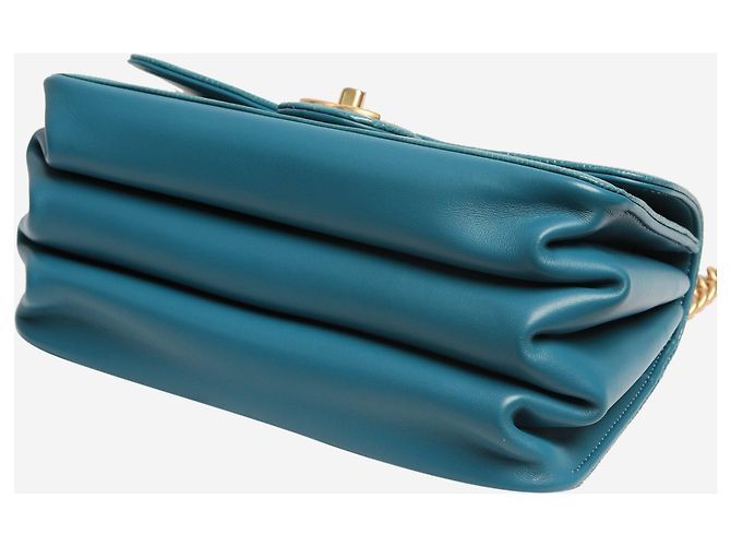 Chanel Borsa a spalla mini flap esotica turchese Verde - vista 4