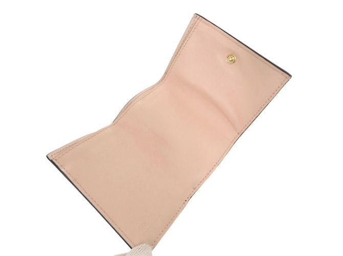 Cartera tri-fold micro rosa Fendi Roma - vista 6