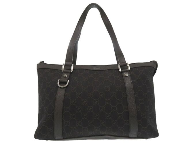 Borsa Tote Gucci GG Abbey Marrone scuro - vista 2