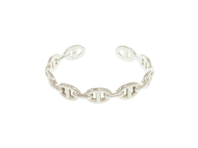 Hermès Bracciale rigido Hermes Chaine d'Ancre Anchaine SH in argento 925 - vista 2