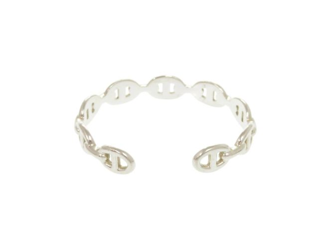 Hermès Bracciale rigido Hermes Chaine d'Ancre Anchaine SH in argento 925 - vista 5
