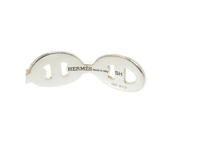 Hermès Bracciale rigido Hermes Chaine d'Ancre Anchaine SH in argento 925 - vista 6